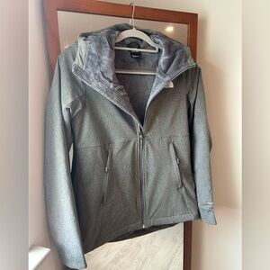 NEW The North Face (S) Gray Hooded Jacket TNF Women's Coat size small ski & snow